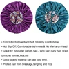 3PCS/LOT Extra Large Satin Sleep Caps For Women Hair Bonnets for Sleeping Braids Curly Night Cap Bath Shower Cap Accessories 5