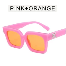 

KAPELUS Fashion square snowflake sunglasses for women Pink glasses Outdoor leisure sunshade mirror UV400 wholesale