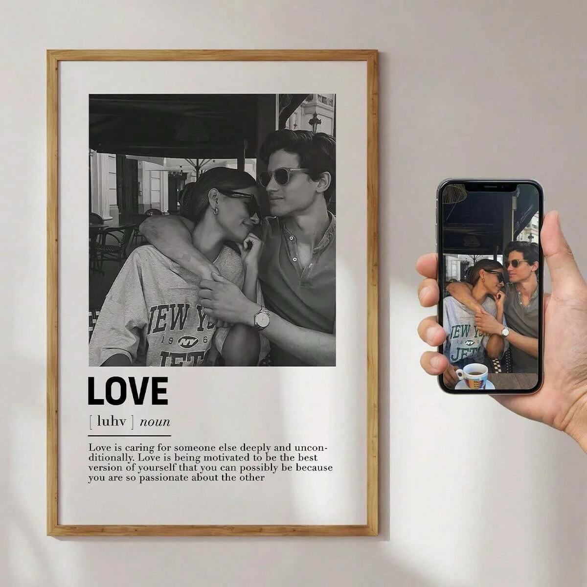 Custom Black & White Framed Canvas Wall Art 1