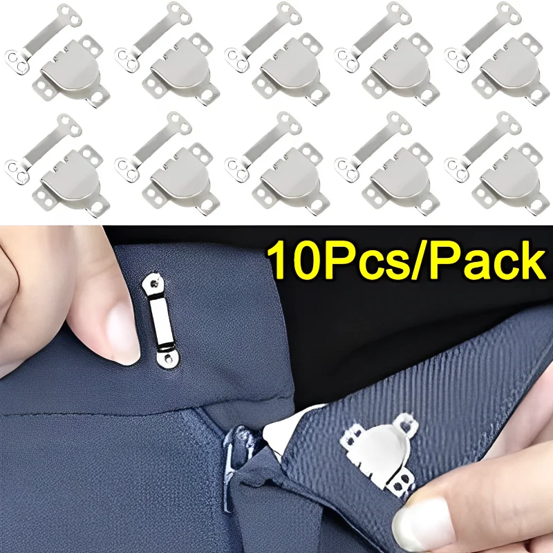 1051PCSMetalInvisibleTrousersBuckleHookHandsewnPantsHooks