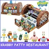 Spongebob Cartoon Krusty Krab Restaurant Building Blocks Creative Canteen Scenes Model Bricks Desktop Ornaments Toy For Kid Gift 1