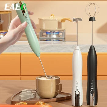 Montalatte elettrico ricaricabile portatile schiuma schiuma portatile schiuma ad alta velocità frusta Cappuccino Mixer caffè bacchetta frusta 1