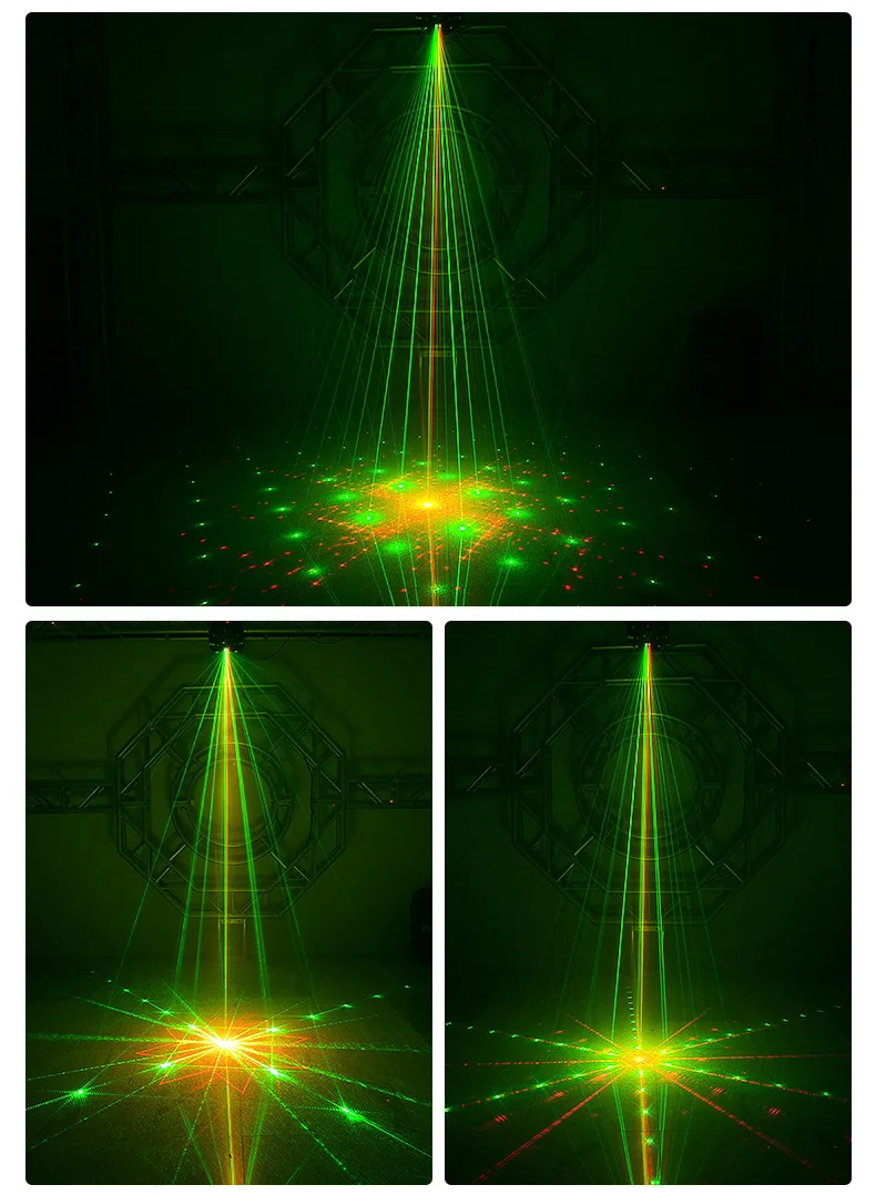 New RGBW Bee Eye 5 In1 Led Laser Beam Spider Disco Moving Head Light By DMX Cont