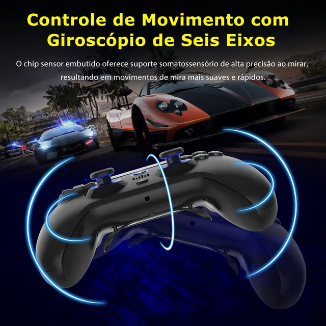 New Qrd Spark N5 Wireless Game Controller For PS4 PS3 Ios Android PC Hall Effect Vibration Effect Gamepad For PS5 Via Converter