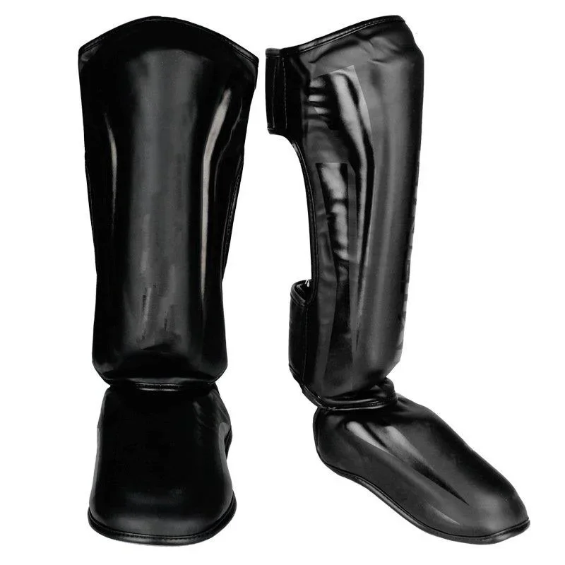 Muay Thai leg protection Sanda fighting with feet back Shin protection boxing thickened Fighting Protective Equipment ankle