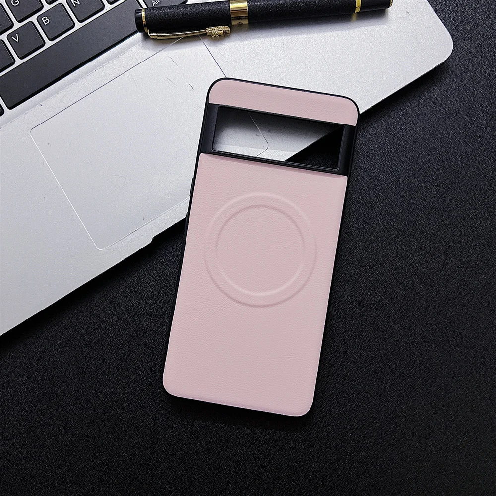 Luxury Leather Magnetic Wireless Charging Slim Shockproof Case