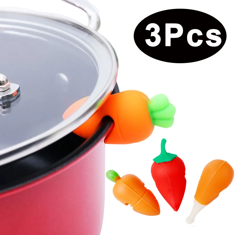 31PcsSiliconePotLidHolderAntispillRackHeatresistantAnti