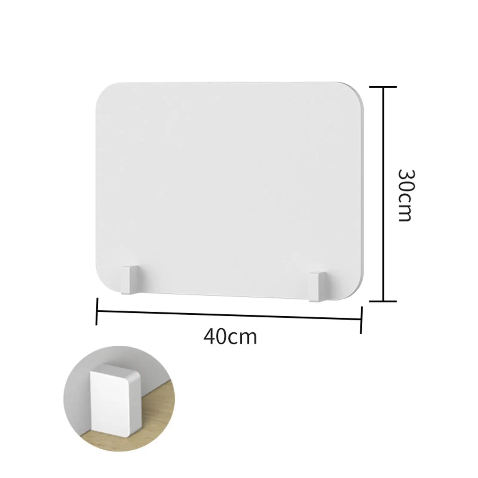 Desk Partition Screen Desktop Partition Sneeze Guard Privacy Divider Protective Screens Desk Divider for Office Desk Easy to Install Mounted