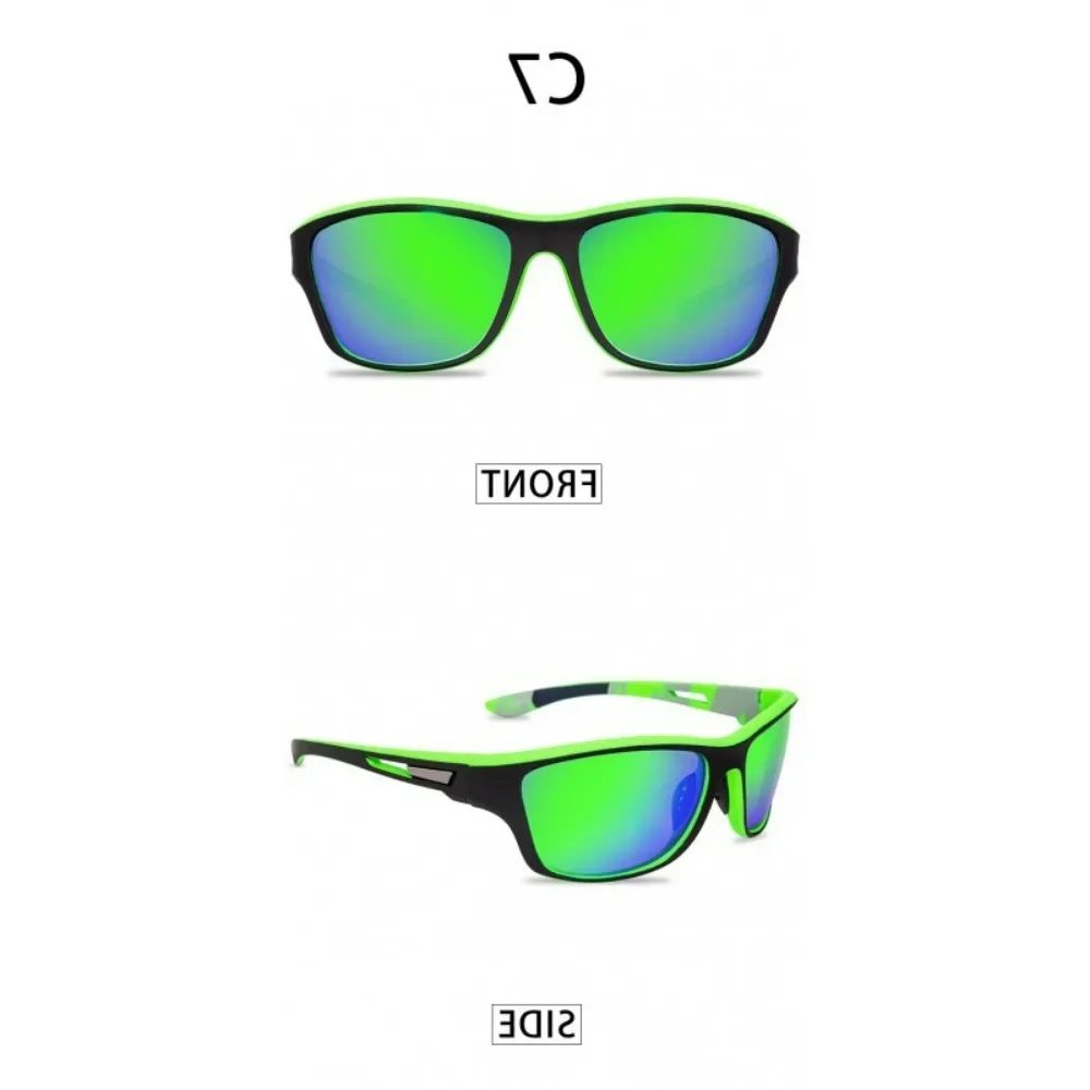 Men's Polarized Fishing Sunglasses with Glasses Chain for Men Women Driving Hiking Sun Glasses Fishing Anti-glare UV400 Eyewear
