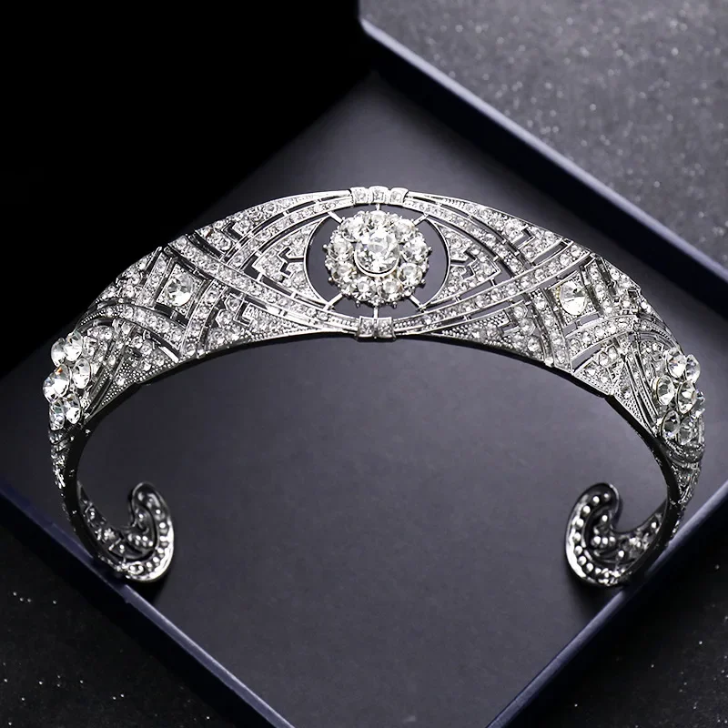 Luxury Crystal Tiaras And Crowns For Women Bride Rhinestone Prom Diadem Crown Bridal Wedding Hair Accessories Jewelry Crown Gift