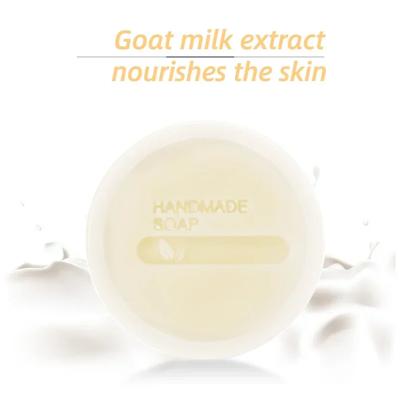 Goat's Milk Sea Salt Anti-mite Soap Hand-made Mite-removing Soap Cleansing Hand Bath 85g sea salt soap