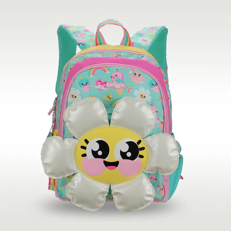 

Australia Smiggle original hot-selling children's schoolbag high quality cute sunflower girl bag 3-6 years old 14 inches