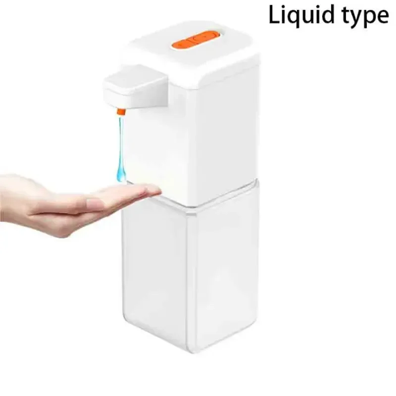 500ML Automatic Soap Dispenser Touchless Type C USB Rechargeable Electric Soap Dispenser Waterproof Foam/Liquid Dispenser