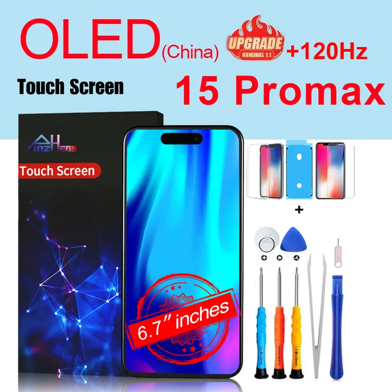 PINZHENG High Quality Screen INCELL LCD OLED For iPhone 14 Pro 15 Plus 13 Pro Max Displays For iPhone Replacement With Tools - Image 30