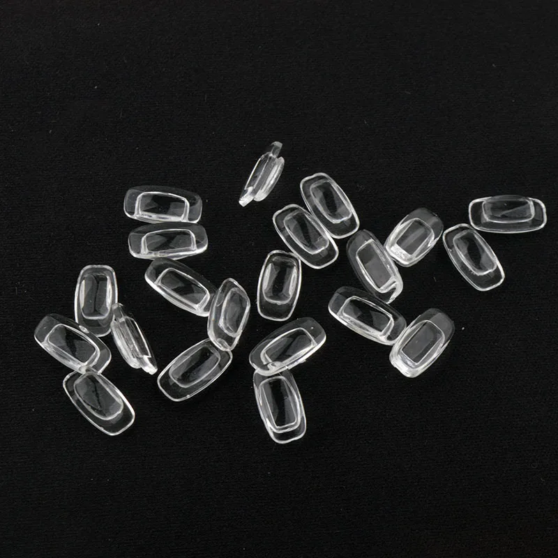 Glasses Nose Pads 50Pairs(100pcs) 5.6x10.7mm Silicone Eyewear Nose pad Repair Accessory Push in CY062