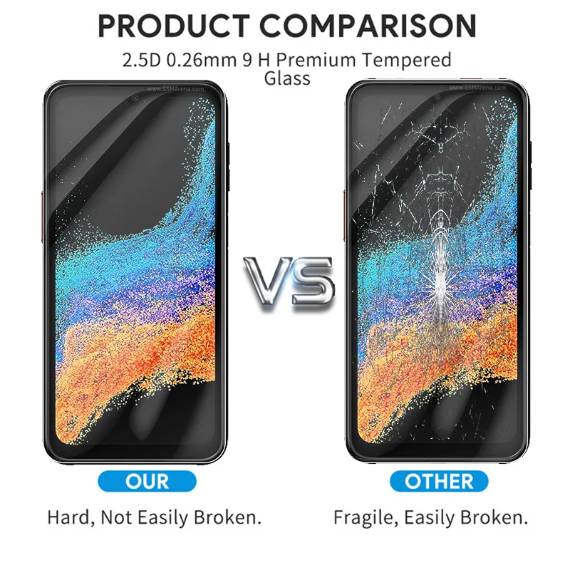 4Pcs Tempered Glass For Samsung Galaxy Xcover Pro 2 Pro2 Xcover6 Pro sumsung X cover 6 6Pro Case Protective Armor Film Cover screen protector tempered glass