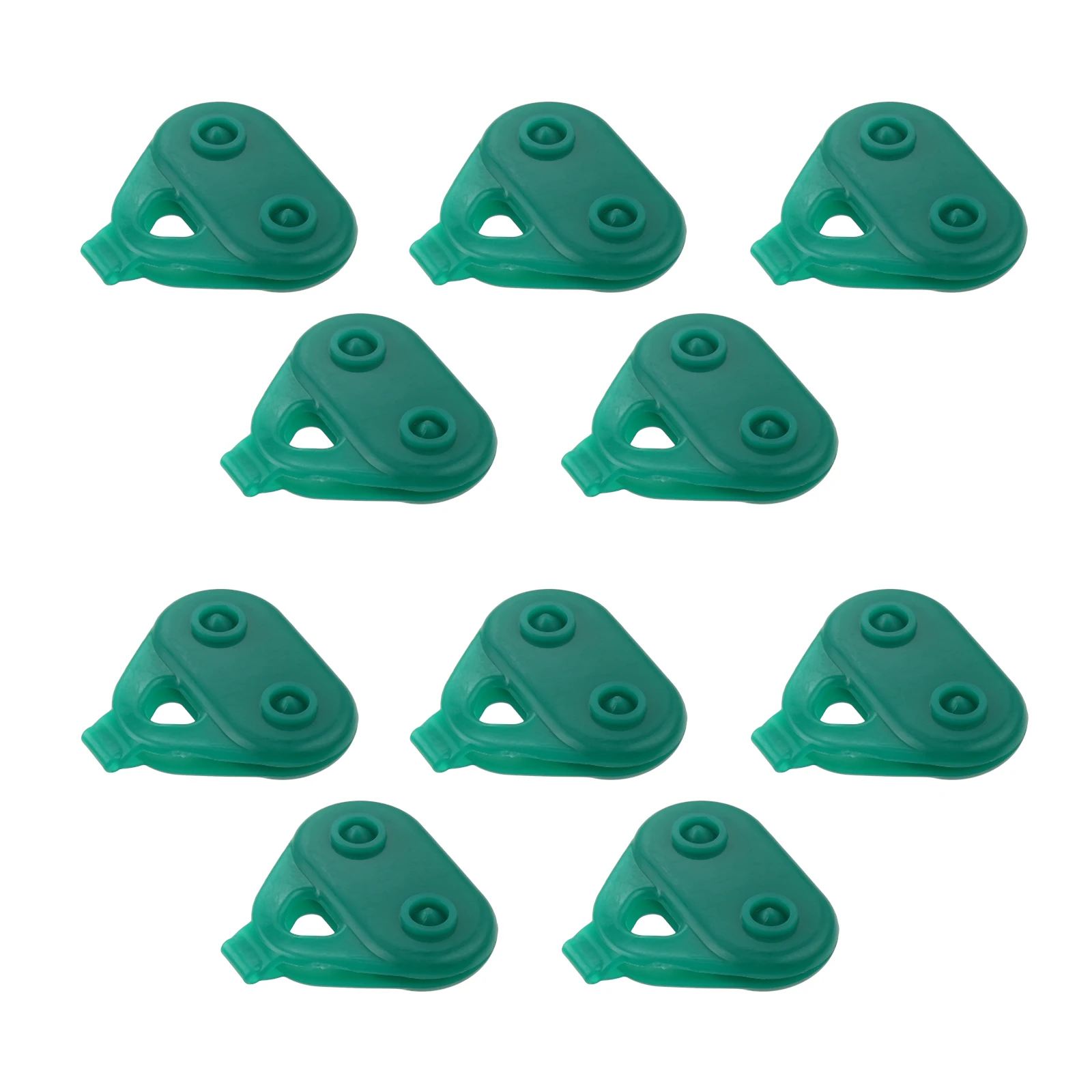 10pcs/set Garden Sunshade Net Clips Triangle Greenhouse Film Clamps