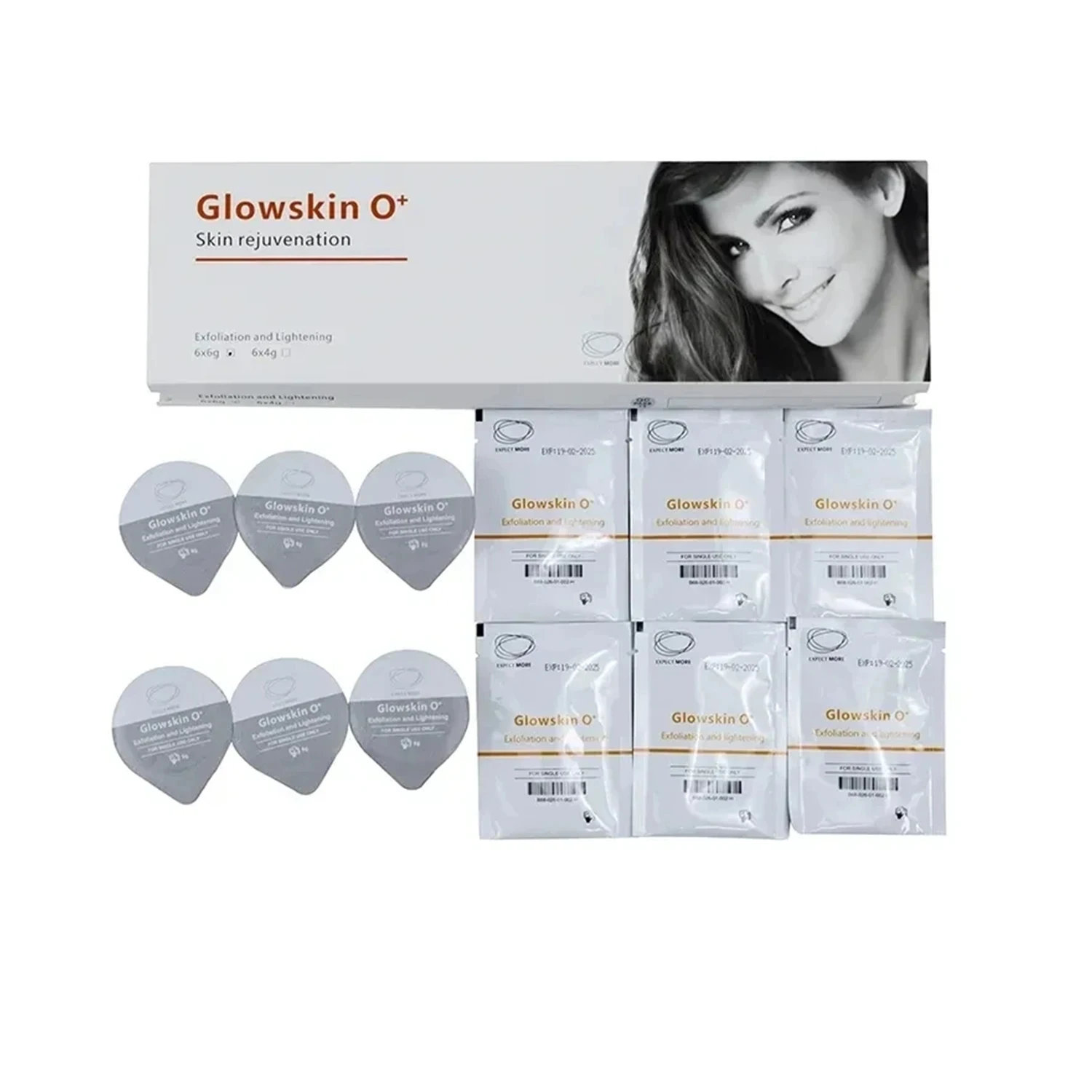 Co2 Oxygen Pods Bubble Machine Consumable Capsule Serum Gel Kit for Facial Rejuvenation Lightening Brightening Gel facial serum