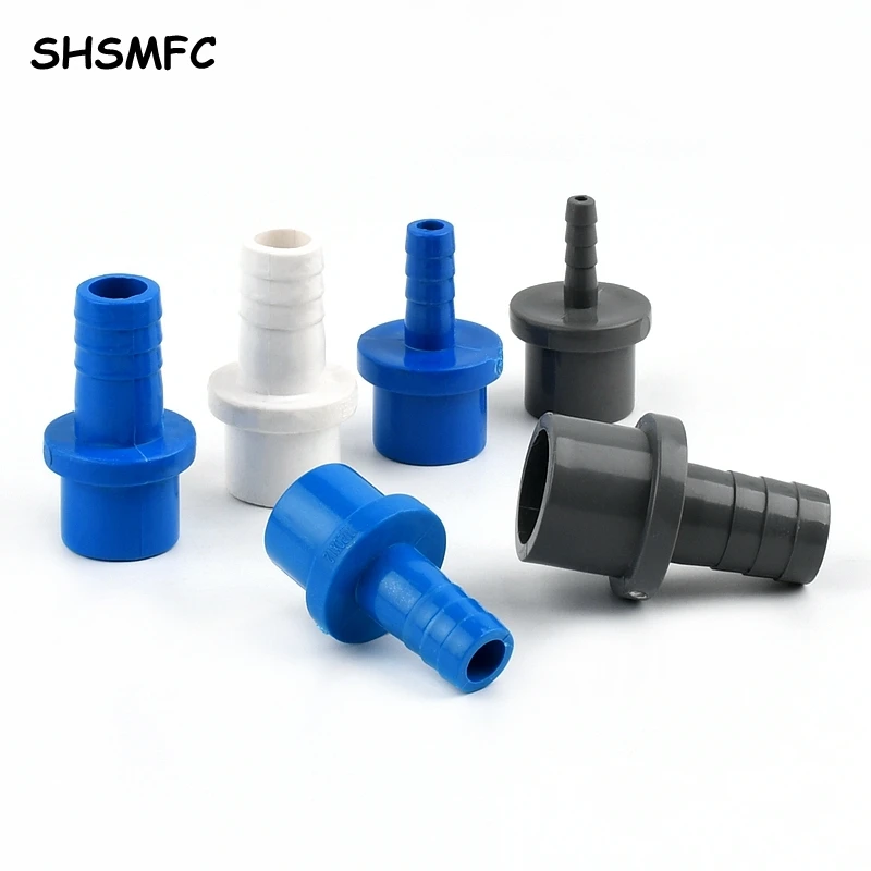 

4~10Pcs 20~32mm to 5/8/10/12/14/16/18/20/25mm PVC Hose Quick Connector Hard Tube Plastic Pagoda Joint PVC Pipe Adapter Fittings