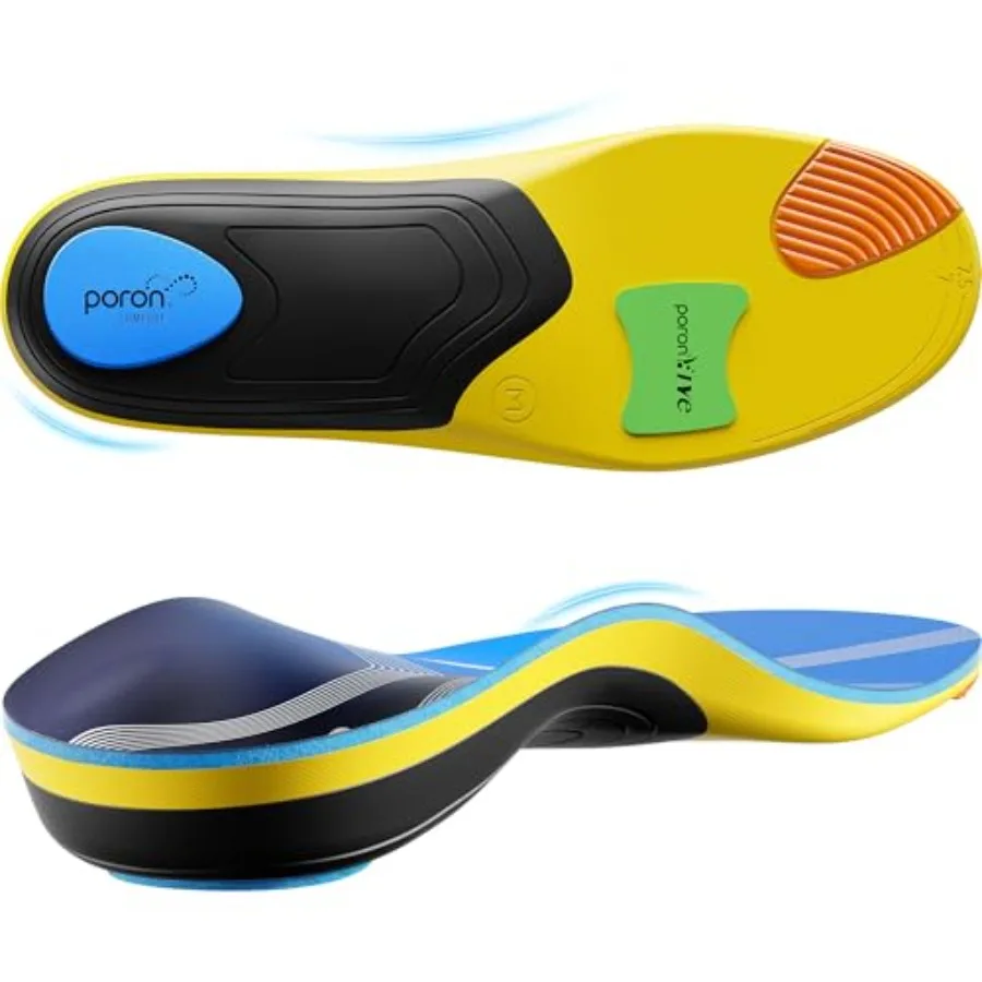 Professional Heavy Duty Support Pain Relief Orthotics – Over 230+ lbs Plantar Fa
