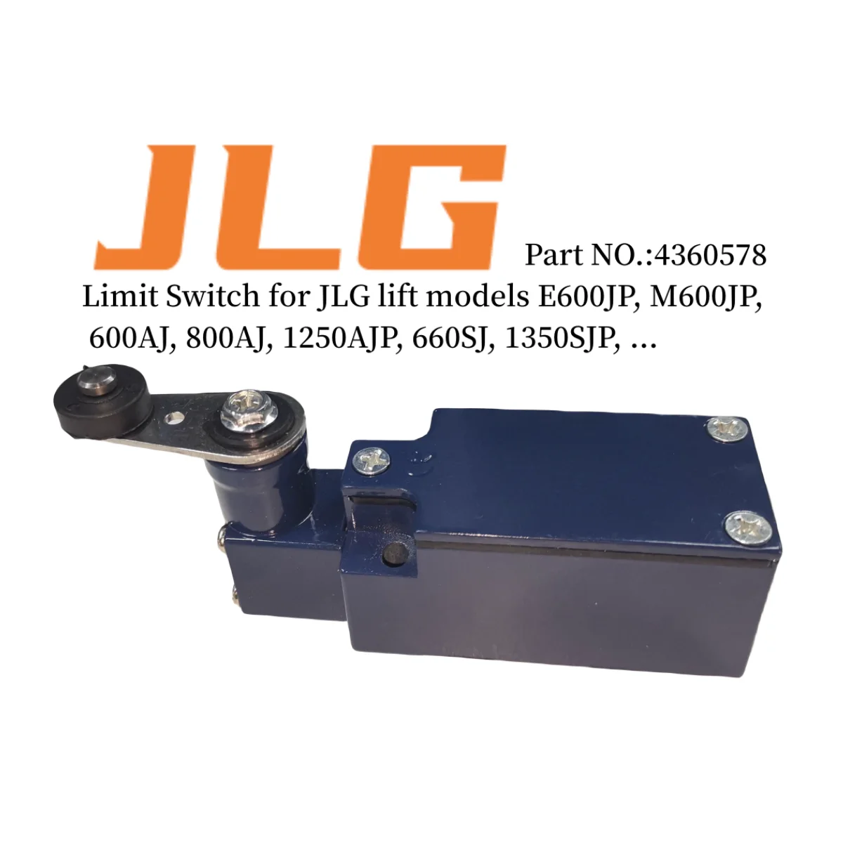 4360578 Switch Limit Roller Lever 4360578S Used for JLG E600JP, M600JP, 600AJ, 800AJ, 1250AJP, 660SJ, 1350SJP, ...