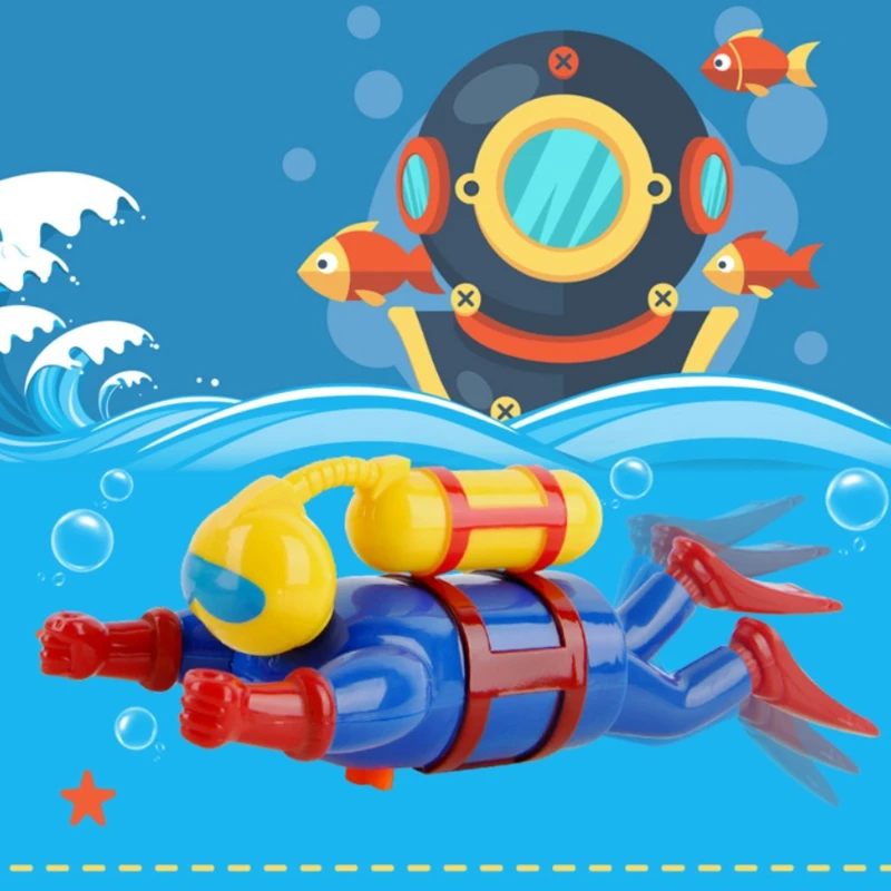 Swimmers Diver Clockwork Toy for Infants 6-12 Months Wind up Sea Game 3