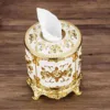1PC circular tissue box living room cylindrical roll paper box cylindrical hollow roll paper box desktop tissue storage box 4