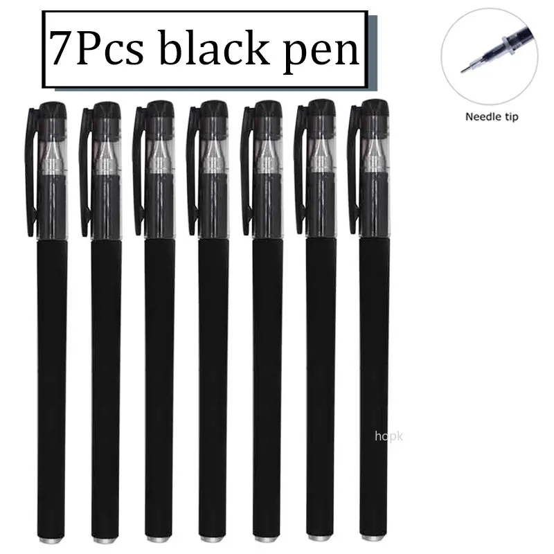 7Pcs Black pen B