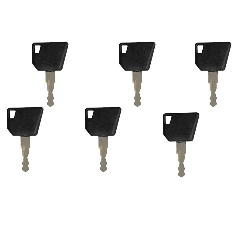 6Pcs Ignition Key ELI80-0088 14707 Compatible with Bomag Compactors Compatible with Bobcat Forklifts V518 V623 V638