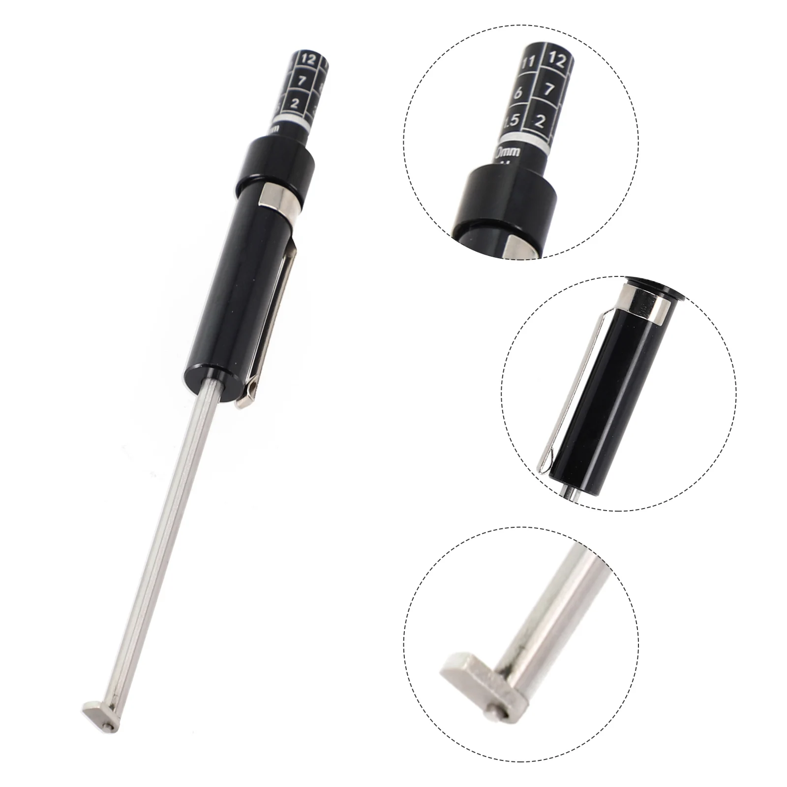 

1pcs Vehicle Brake Pad Gauge Car Brake Pad Tester Measuring Tool Measurment Automotive Measuring Accessory