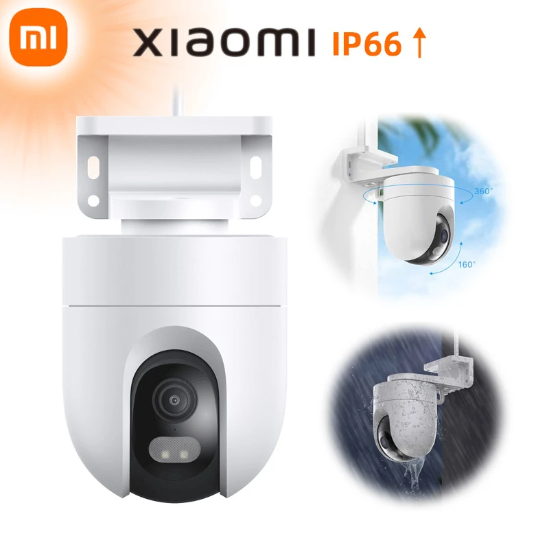 Original Xiaomi Outdoor Camera Cw400 Dual Gimbal Ip66 2 5k 4 Megapixel Color Night Vision Duplex 