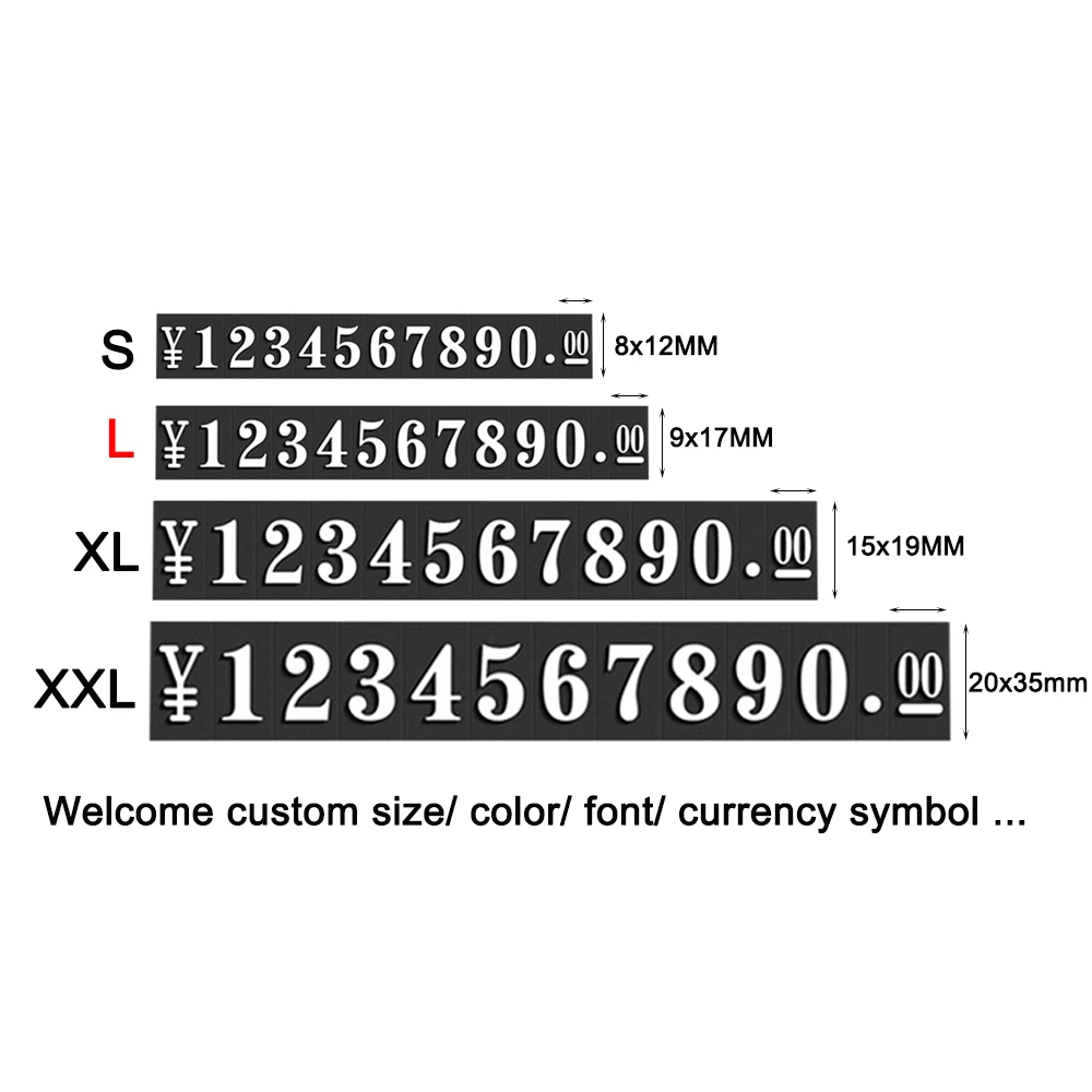 9x17mm L Wooden Price Tag Adjustable Counter Stand Label Metal Sale Price Display Stand