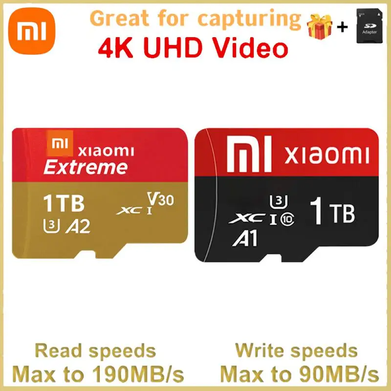 Xiaomi Memory Sd Card 128Gb 256Gb 512Gb High Speed Class10 Sd/Tf Flash Card Per Smartphone Table Pc Camera Flash Mini Sd Card