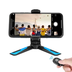 APEXEL 360° Rotating Mini Tripod with Vertical Shooting Phone Holder (With remote)