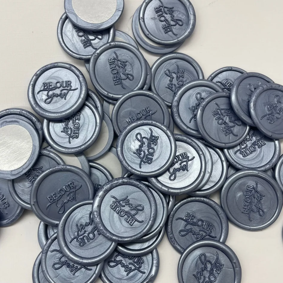 20-100pcs dusty blue Self Adhesive Wax Seal Stickers Wedding Invitation Envelope sealing Botanical Stickers wax seal stickers
