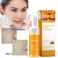 100ml Turmeric Cleansing Mousse Brightening Face Wash Foam Face Cleanser Oil Control Blackhead Remover Skin Cleansing 1