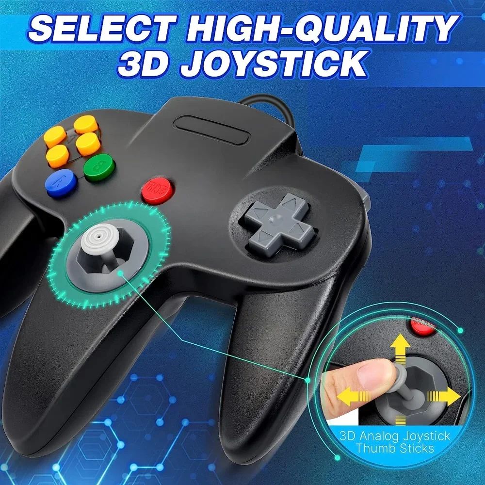 PC Ʈѷ N64 USB   е  Ʈ  ׼, Emuelec Ŭ ķ   ܼ ̽ƽ е