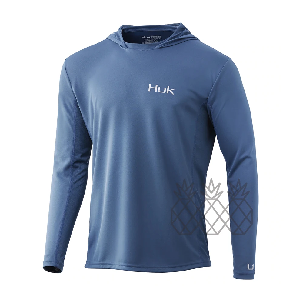 HUK Fishing Shirts Hoodie Men Long Sleeve UV Protection Fishing Tops Wear  UPF 50+ Performance T Shirt Fishing Sweatshirt Summer - AliExpress