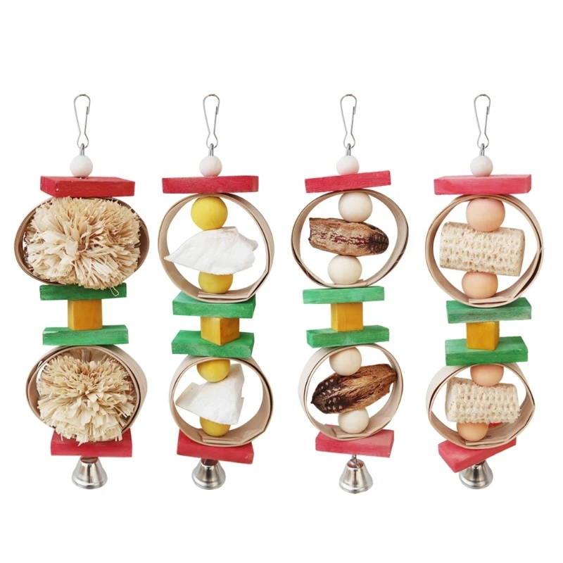 

Bird Parakeets Toy Swing Hanging Natural Plant Toy Molar Hanging Toy Colorful Drop shipping