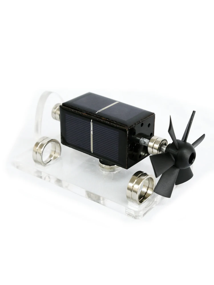 Moteur Solaire à Lévitation - Modèle éducatif Manuel, Rotation 2000 Tr/min, 140x80x60 Mm, ABS - 7