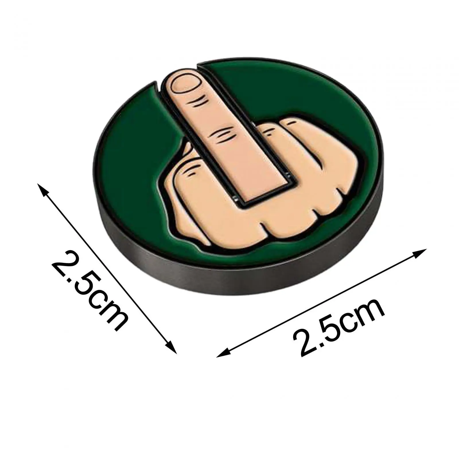 Middle Finger Theme Golf Ball Marker Women Men Colors Durable Great Gift Diameter 2.5cm Lightweight Premium golf ball mark