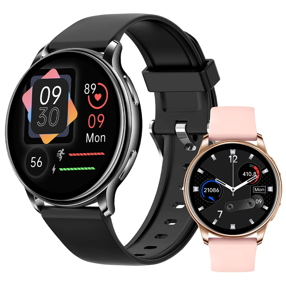 

New Y33 smart couple watch round screen bluetooth call heart rate blood oxygen sleep monitoring message reminder exercise