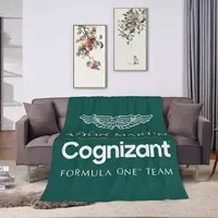 Aston Martin F1 Formula One Team Blanket Flannel Portable Sofa Throw Blankets For Couch Bedding Travel Throws Bedspread Quilt 2