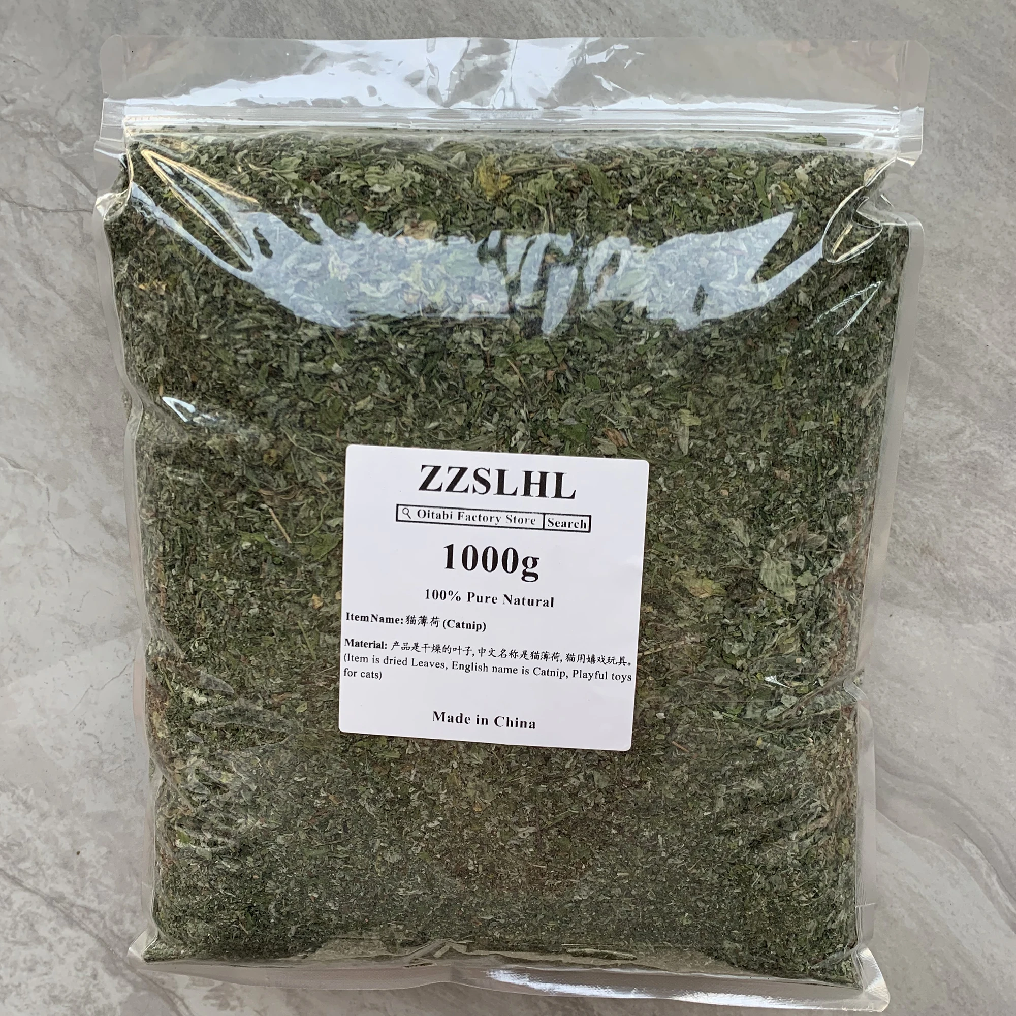 ZZSLHL 1000g Use for Refillable Catnip Toys for Cats Catnip Treats