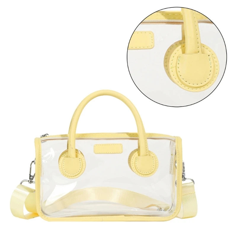 Clear PVC Handbag Practical and Fashionable Shoulder Bag Women Crossbody Purse