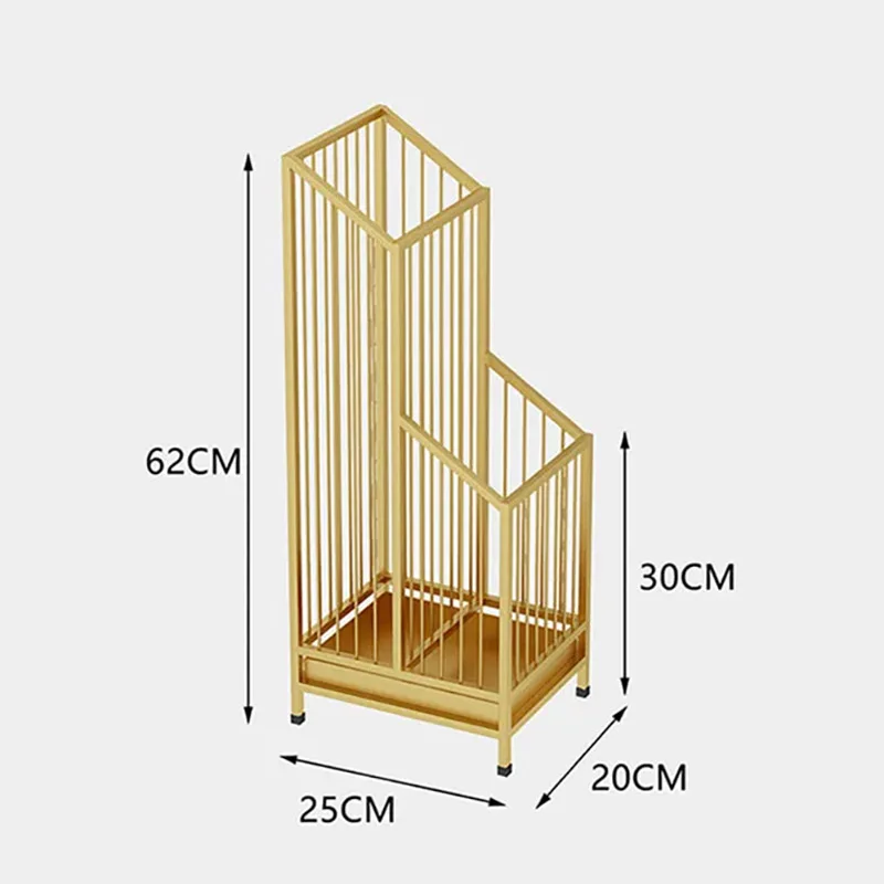Metal Umbrella Storage Rack Multifunctional Multiple Layers Strong Bearing Capacity Entryway Wet Umbrella Holder