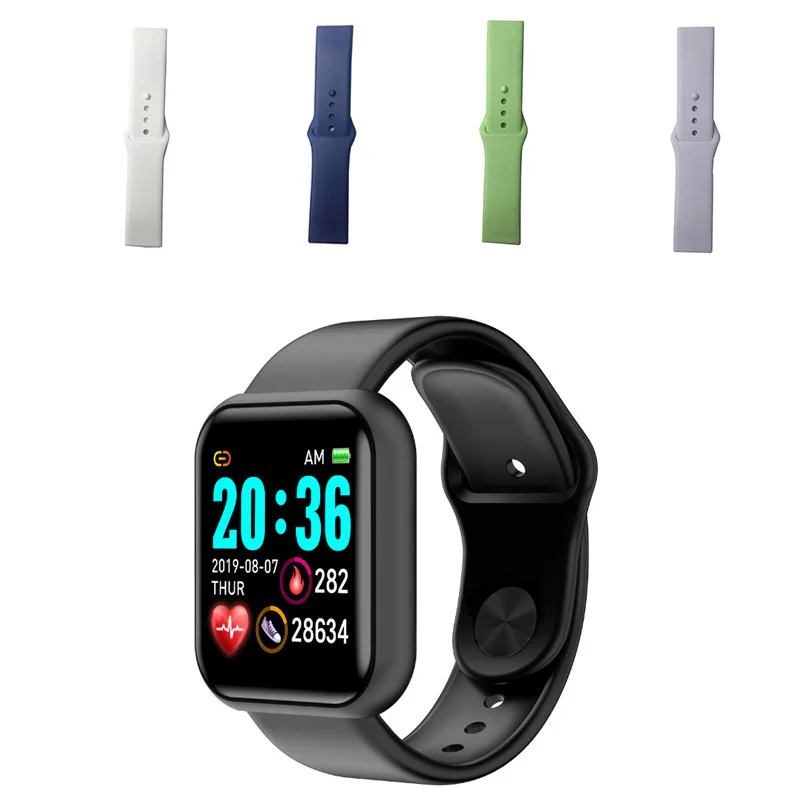 Silicone Strap for Y68 D20 Smartwatch Macaron Replace Soft TPU