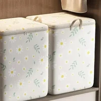 Cartoon Daisy Pattern Storage Box Large Capacity Zipper Organizer Versatile Dustproof Container Clothes Storage Bag 2