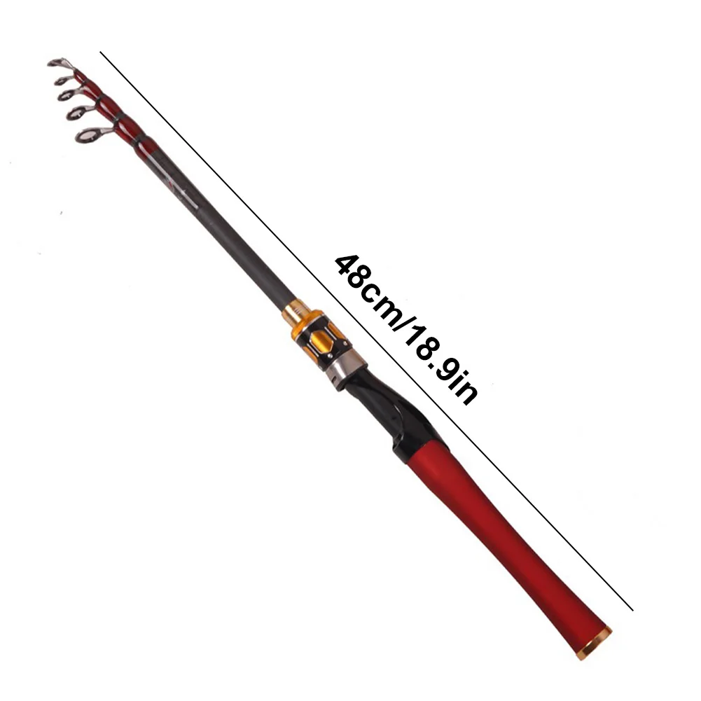 Carbon Fiber Telescopic Fishing Rod for Bass Pike Carp Fishing