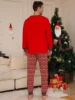 Mom Dad Kids 2 Pieces Pajamas Set Baby  Casual Loose Sleepwear Xmas Family Look Pyjamas Christmas Family Matching Outfits 5